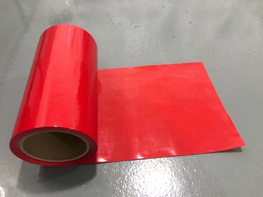 ฟิล์มปลดปล่อย HDPE สีแดง HDPE ซิลิโคนเคลือบซับปล่อยสำหรับเทปโฟม