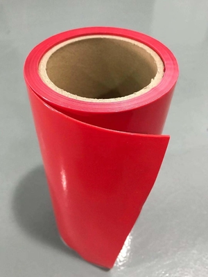 ฟิล์มปลดปล่อย HDPE สีแดง HDPE ซิลิโคนเคลือบซับปล่อยสำหรับเทปโฟม