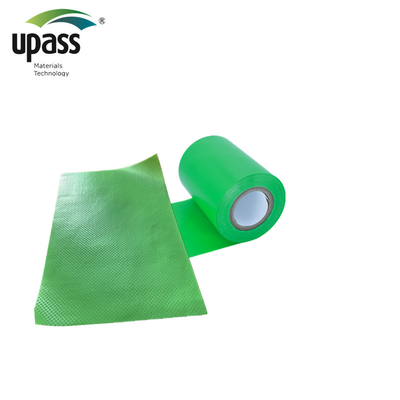 ผนัง HDPE ความแข็งแรงสูง สีเขียวสับซ้อนกันคลื่น