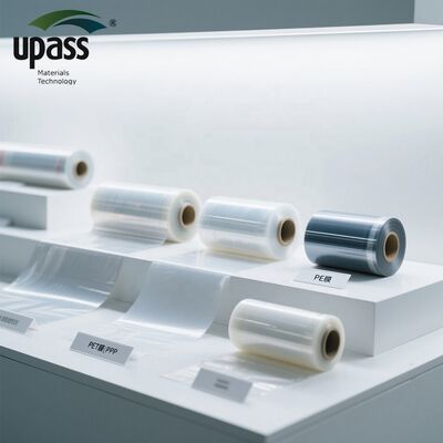 HDPE Cross Laminated Film Polyester / PET Release Liner Carrier สําหรับเทปแนบ PET สูงสีฟ้า