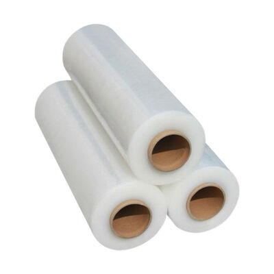 Lightweight Soft Waterproof Casting Stretch Film Roll High Tensile Strength PE Transparent for Lollipops Sandwiches Candies
