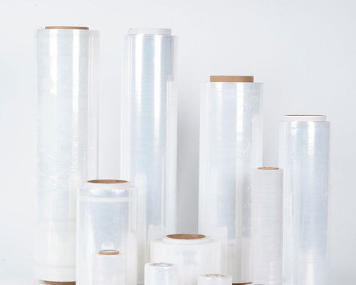 Lightweight Soft Waterproof Casting Stretch Film Roll High Tensile Strength PE Transparent for Lollipops Sandwiches Candies